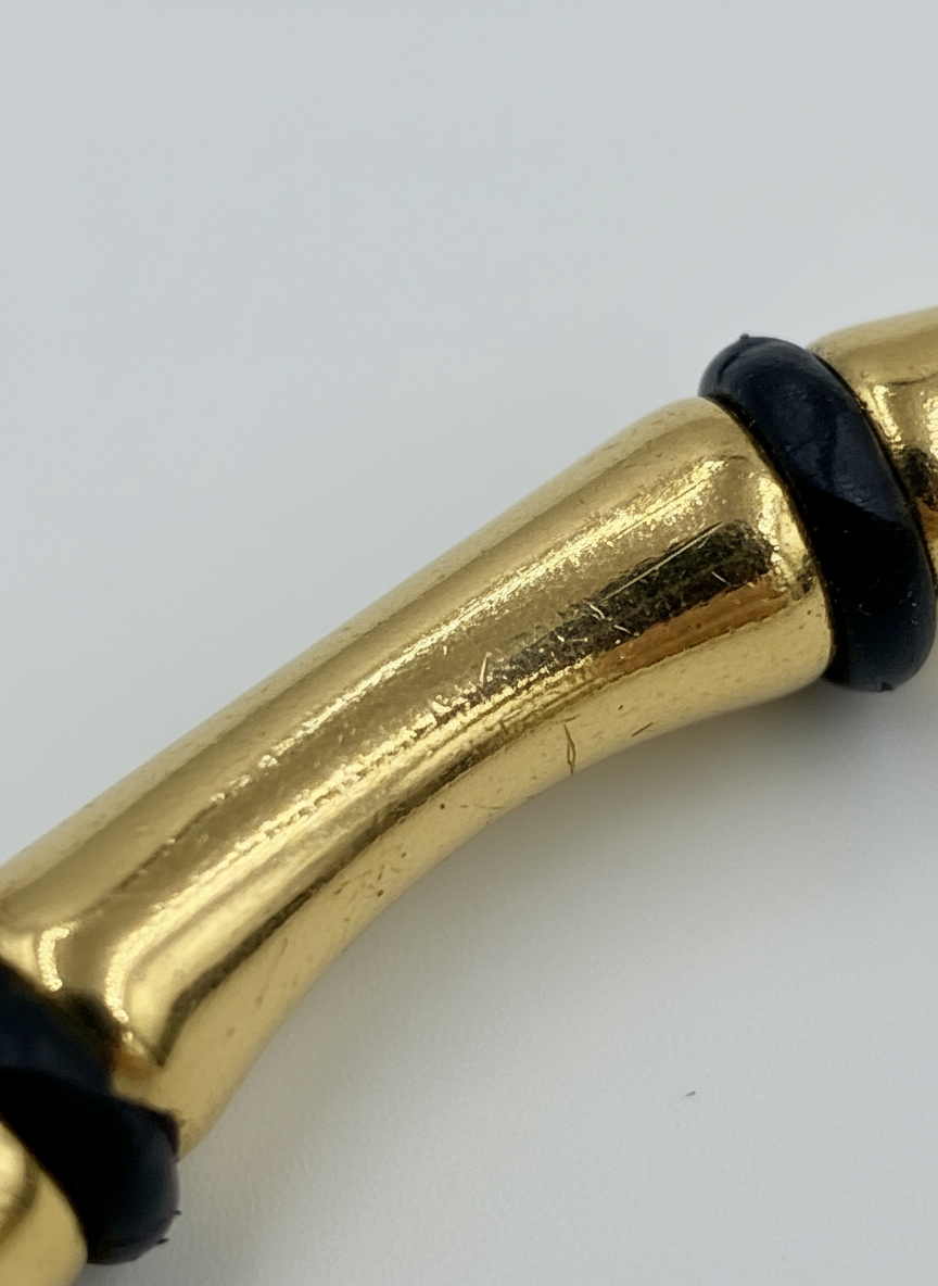 _80: Elegant Gold Plated Bamboo Design Bangle Bracelet for Women and Girls - MVHSBRGD47