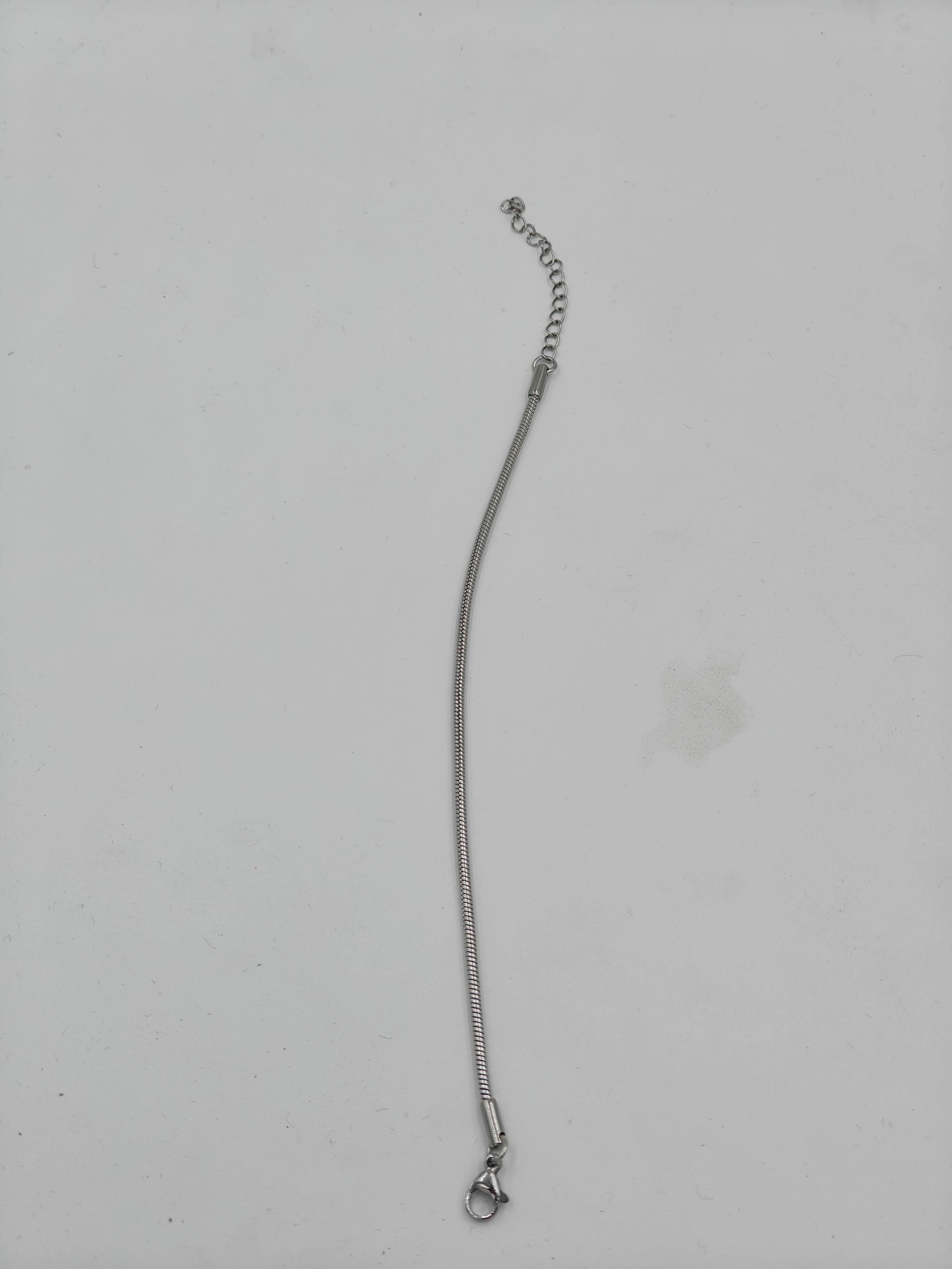 Silver Toned Minimalist Snake Chain Anklet for Women and Girls - MVKMAKSR194